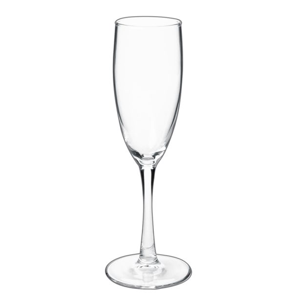 5.75 oz montego champagne flute glass MADE IN USA by ARC International (Luminarc)